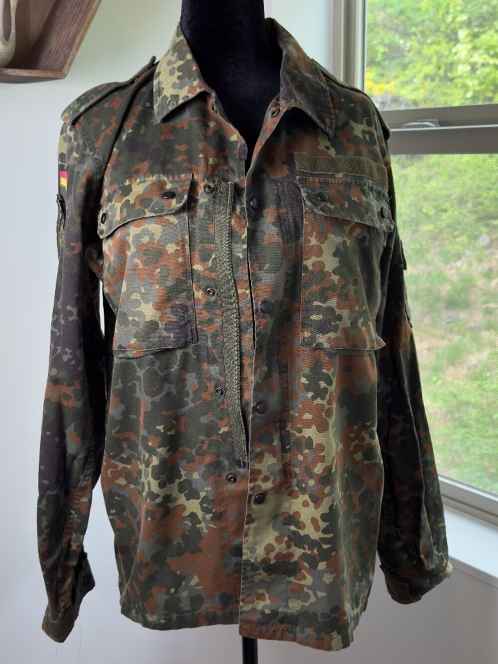 Vintage German Army Bundeshehr Camo Military Jacket